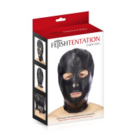 Капюшон для БДСМ Fetish Tentation Open mouth and eyes BDSM hood