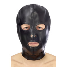 Капюшон для БДСМ Fetish Tentation Open mouth and eyes BDSM hood