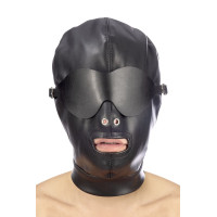 Капюшон для БДСМ Fetish Tentation BDSM hood in leatherette with removable mask