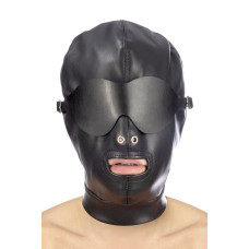 Капюшон для БДСМ Fetish Tentation BDSM hood in leatherette with removable mask