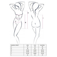Пеньюар MADDIE CORSET black S/M - Passion