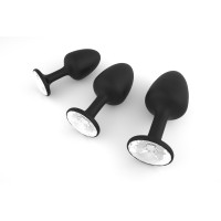 Анальна пробка Dorcel Geisha Plug Diamond M з кулькою всередині, 3,2 см