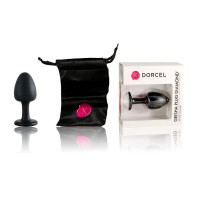 Анальна пробка Dorcel Geisha Plug Diamond M з кулькою всередині, 3,2 см