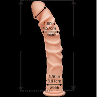 Фаллоимитатор Doc Johnson The D - Ragin D - 10 Inch Without Balls - ULTRASKYN, диаметр 3,8 см