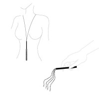 Цепочка-кнут на шею Bijoux Indiscrets MAGNIFIQUE Necklace Whip - Gold, украшение для тела