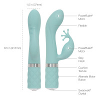 Вібратор-кролик Pillow Talk - Kinky Teal