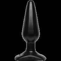 Анальна пробка Doc Johnson Smooth Classic Medium - Black, 3,8 см