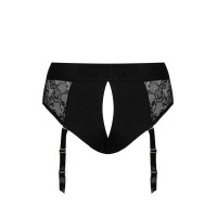 Мереживні труси для страпона з підв’язками для панчіх Strap-On-Me DIVA HARNESS, S
