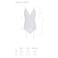 Корсет Ursula Corset white S/M — Passion