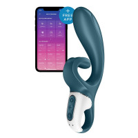 Смарт вібратор-кролик Satisfyer Hug Me Bluegrey