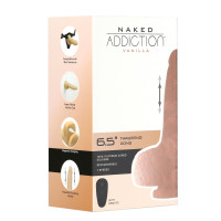Фалоімітатор з пульсацією Naked ADDICTION  6.5" Thrusting Dong With Remote