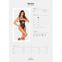 Боді Obsessive Roxelia crotchless teddy XS/S