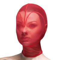 Маска серце сітка Feral Feelings - Hearts Mask Red/Red