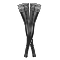 Панчохи Noir Handmade F135 Powerwetlook stockings - M
