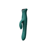Пульсатор-кролик з вібрацією Zalo Mose 2 Turquoise Green