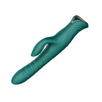 Пульсатор-кролик з вібрацією Zalo Mose 2 Turquoise Green