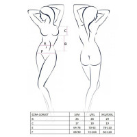 Корсет ERZA CORSET black XXL/XXXL - Passion