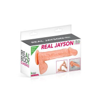 Фалоімітатор Real Body — Real Jayson Flesh, TPE, діаметр 4 см