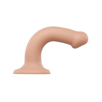Насадка для страпона Strap-On-Me Dual Density Dildo Flesh M, диаметр 3,3см, двошарова, гнучка