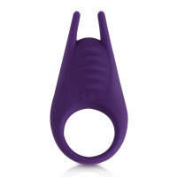 Эрекционное виброкольцо Rianne S: The Pussy &amp; The Knight Couple Ring, 10 режимов работы, мед силикон