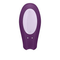 Смарт-вібратор для пар Satisfyer Double Joy Violet із широким кліторальним стимулятором