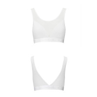 Топ с прозрачной вставкой Passion PS002 TOP white, size M