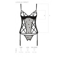 Корсет LOVELIA CORSET black XXL/XXXL - Passion