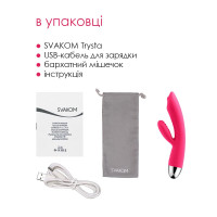 Вібратор-кролик Svakom Trysta Plum Red