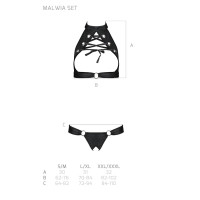 Комплект Malwia Set with Open Bra S/M — Passion