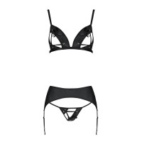 Комплект з еко шкіри Passion Miley Set black S/M