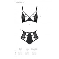 Комплект з еко шкіри Tamaris Set black S/M — Passion