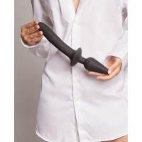Анальна пробка з дилдо 2в1 Strap-On-Me SWITCH PLUG-IN REALISTIC DILDO Black L