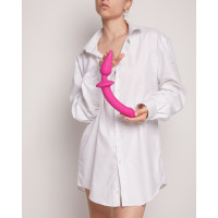 Анальна пробка з дилдо 2в1 Strap-On-Me SWITCH PLUG-IN DILDO Fuchsia L