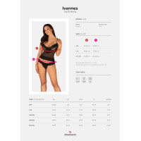 Obsessive Ivannes top & thong L/XL