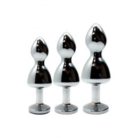 Анальна пробка Wooomy Lollypop Double Ball Metal Plug Red S