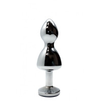 Анальна пробка Wooomy Lollypop Double Ball Metal Plug S