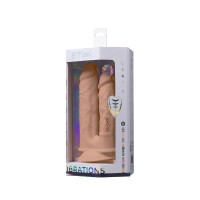 Фалоімітатор з вібрацією SilexD Double Gusto Vibro Flesh (Model 1 size 8" & 7") + LRS