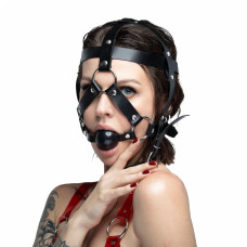 Маска збруя з кляпом Feral Feelings Head Harness