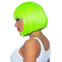 Leg Avenue 12" Neon short bob wig Neon Green