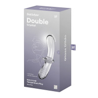 Стеклянный дилдо Satisfyer Double Crystal (Transparent)