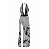Сукня Noir Handmade F312 Divinity long flocked mesh dress with open back - S