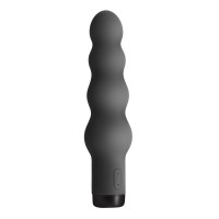 Вібратор S Pleasures Bullets Obsidian, чорний, у вигляді ряду кульок, 10 режимів, діаметр 4,2 см