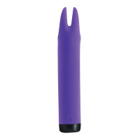 Вібратор S Pleasures Bullets Amethyst, фіолетовий, з двома відростками, 10 режимів, діаметр 3,1 см