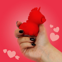 Вібратор-єдиноріжка Unihorn - Cupid's Beau, масажувальний язичок-сердечко