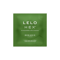 Презервативи LELO HEX Condoms Organic 3 Pack, тонкі та суперміцні