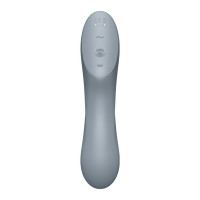 Вакуумний стимулятор з вібрацією Satisfyer Curvy Trinity 3 BlueGrey