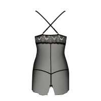 Прозора сорочка QUENTRIS CHEMISE black L/XL - Passion