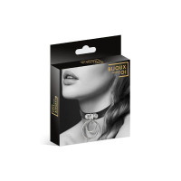 Чокер з двома кільцями Bijoux Pour Toi - TWO RINGS, екошкіра