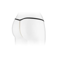 Трусики-стрінги з перлинною ниткою Fashion Secret VENUSINA Black
