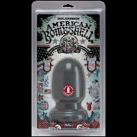 Анальна пробка для фістінга Doc Johnson American Bombshell - Shell Shock S Gun Metal, діаметр 7,4 см